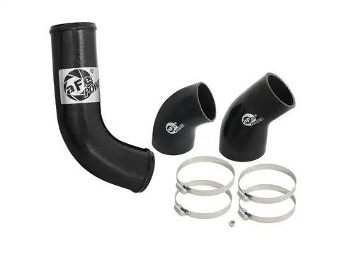aFe 46-20259-B BladeRunner 3in Intercooler Tube - Black Cold Side 15-16 Ford Mustang EcoBoost L4-2.3L (t)