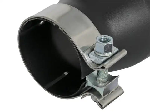 aFe 49T30452-B09 MACH Force-Xp 409 SS Exhaust Tip Black (Left Side) 3in In x 4-1/2in Out 9in L Clamp-On