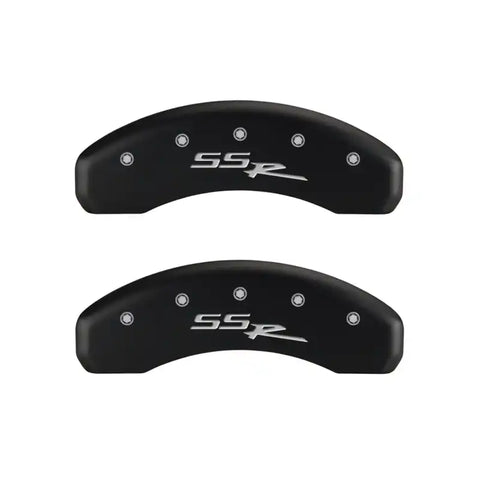MGP 4 Caliper Covers Engraved Front & Rear SSR Red finish silver ch
