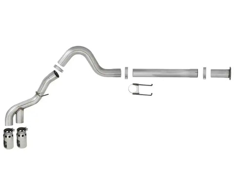 aFe 49-43120-P Power 11-14 Ford F250/F350 6.7L Diesel Rebel XD 4in 409 SS DPF-Back Exhaust System - Pol Tips