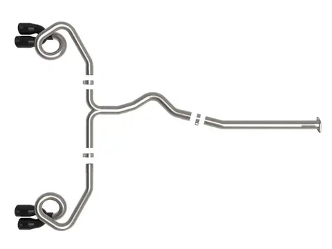 aFe 49-36809-B POWER Takeda 3in to 2-1/2in 304 SS Cat-Back Exhaust w/ Black Tips 22-23 Subaru WRX H4-2.4L (t)
