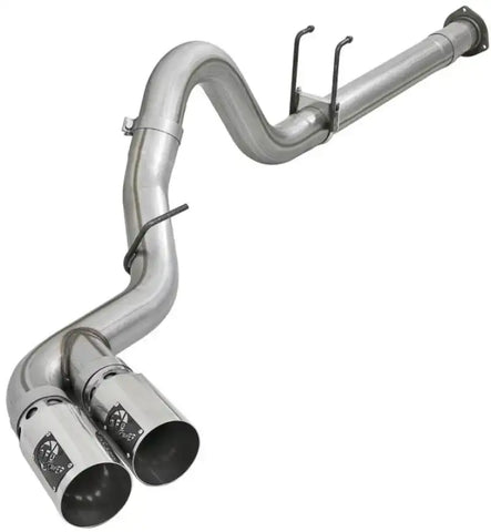 aFe 49-43120-P Power 11-14 Ford F250/F350 6.7L Diesel Rebel XD 4in 409 SS DPF-Back Exhaust System - Pol Tips