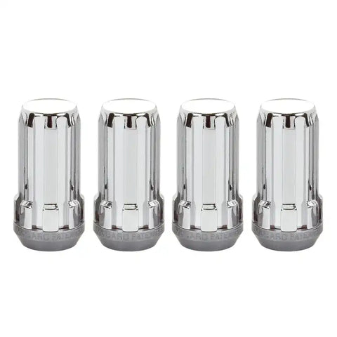 McGard SplineDrive Lug Nut (Cone Seat) 1/2-20 / 1.60in. Length (4-Pack) - Chrome (Req. Tool)