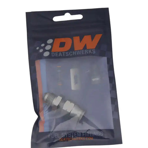 DeatschWerks 6AN Male Flare to 5/16" Hardline Compression Adapter (Incl. 1 Olive Insert)