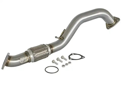 aFe 48-36605 Power Elite Twisted Steel 16-17 Honda Civic I4-1.5L (t) 2.5in Rear Down-Pipe Mid-Pipe