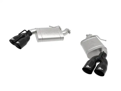 aFe 49-44119-B POWER MACH Force-Xp 3in Axle-Back Exhaust 16-20 Chevrolet Camaro SS V8 6.2L w/Mufflers - Black