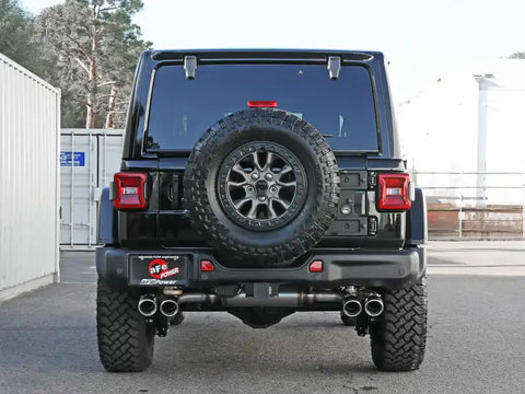 aFe 49-38098-P Vulcan Series 2.5in 304SS Cat-Back Exhaust 2021+ Jeep Wrangler 392 6.4L w/ Polished Tips