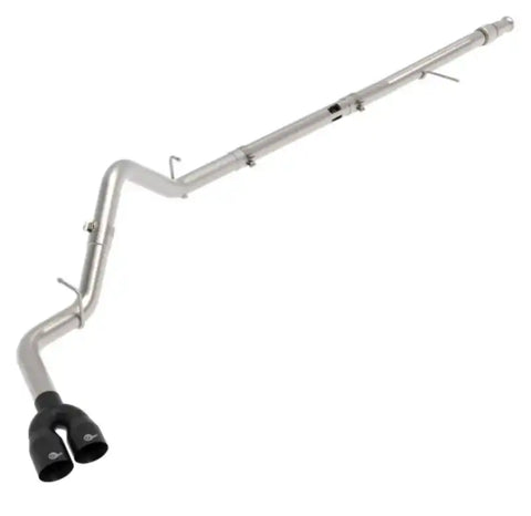 aFe 49-34129-B Rebel XD Series 3 304SS DPF-Back 20-21 GM Trucks L6-3.0L (td) LM2 - Dual Black Tip