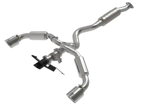 aFe 49-36067-P 23-24 Toyota GR Corolla L3 1.6L (t) Gemini XV 3in to 2-1/2in Cat Back Exhaust w/ Polished Tips