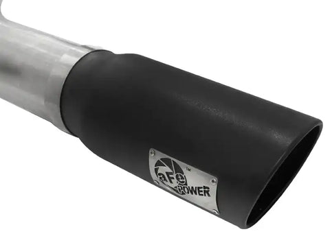 aFe 49-42039-B MACHForce XP 5in DPF-Back SS Exhaust Dodge RAM 13-14 6.7L (td) Mega Cab w/ Black Tip