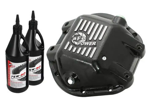 aFe 46-70162-WL Power Differential Cover Machined Pro Series 97-15 Jeep Dana 44 w/ 75W-90 Gear Oil 2 QT