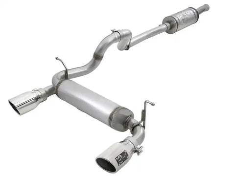 aFe 49-48066-P Rebel Series 2.5in 409 SS Cat-Back Exhaust w/ Polished Tips 2018+ Jeep Wrangler (JL) V6 3.6L