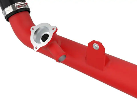 aFe 46-20658-R Bladerunner 2-1/4 IN Aluminum Hot Charge Pipe Black 20-23 Ford Explorer/Explorer ST - Red
