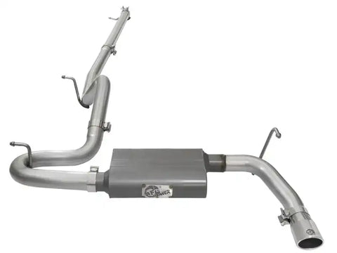 aFe 49-08044-1P Scorpion 2-1/2in Aluminized Steel Cat Back Exhaust 07-17 Jeep Wrangler V6-3.6/3.8L (4 Dr)