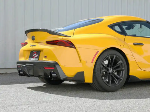 aFe 49-36050-B POWER Takeda 2021 Toyota Supra 2.0L (t) 2.5in-3in 304 SS CB Exhaust w/ Black Tips