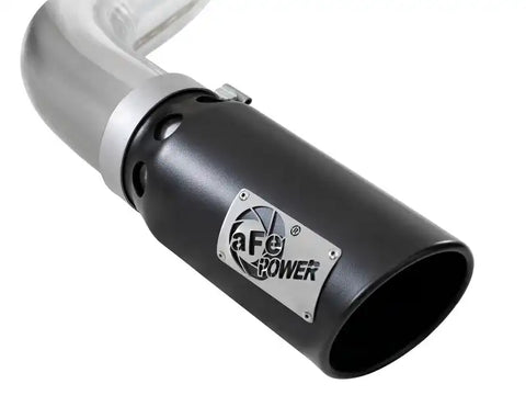 aFe 49-03106-B Atlas 4in Aluminized Steel DPF-Back Exh 18-19 Ford F-150 V6-3.0L (td) w/ Black Tip