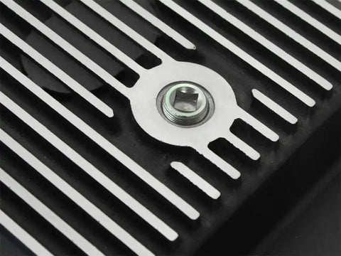 aFe 46-70182 Power Transmission Pan Black Machined 11-14 Ford 6R140 Trucks V8 6.7L (td)