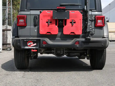 aFe 49-48070-1 MACH Force-Xp Axle-Back Exhaust System w/NoTip 18-20 Jeep Wrangler L4-2.0T / V6-3.6L