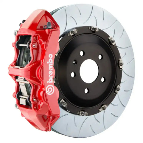 Brembo 10-15 Camaro SS/12-15 Camaro ZL1 Fr GT BBK 6 Piston Cast 405x34 2pc Rotor Slotted Type3 -Red