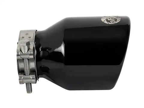 aFe 49T25404-B06 MACH Force-Xp 409 SS Clamp-On Exhaust Tip 2.5in. Inlet / 4in. Outlet 6in. L - Black