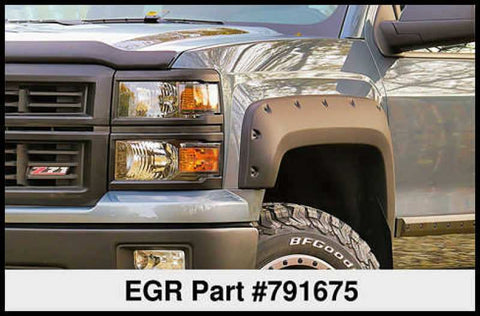 EGR 14+ Chev Silverado 5ft Bed Bolt-On Look Fender Flares - Set Matte