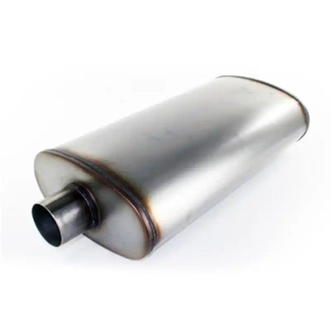 aFe 49-91010 MACHForce XP Exhausts Mufflers SS-409 EXH Muffler 3In/Out 5x11 Body Brushed