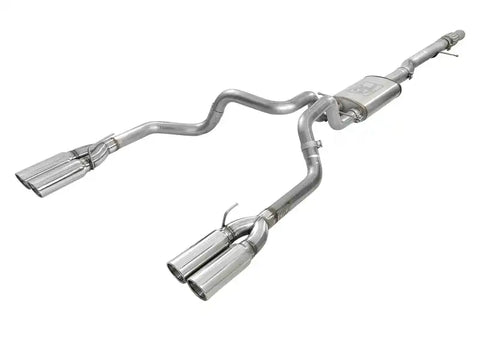 aFe 49-34102-P Vulcan Series 4-3in 304SS Exhaust Cat-Back w/ Pol Tips 2019 GM Silverado/Sierra 1500 V8-6.2L