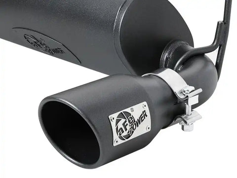 aFe 49-48096-B Rebel Series 409 Stainless Steel Cat-Back Exhaust 18-21 Jeep Wrangler JL 2.0L (t) - Black Tip