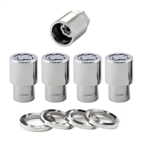 McGard Wheel Lock Nut Set - 4pk. (Reg. Shank Seat) 7/16-20 / 13/16 Hex 1.38in. Length Chrome