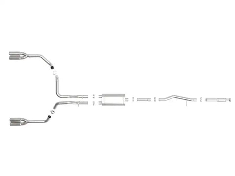 aFe 49-34105-P Vulcan Series 3in 304SS Exhaust Cat-Back Exh w/ Pol Tips 2019 GM Silverado / Sierra 1500 V8-5.3L
