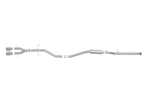 aFe 49-36620-P Takeda 2.5in 304SS Cat-Back Exhaust System 17-20 Honda Civic SI Coupe L4-1.5L (t) - Polished Tip