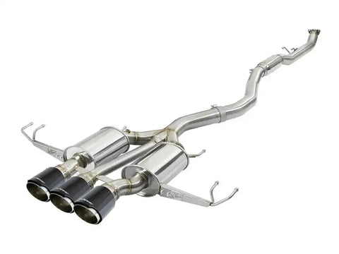 aFe 49-36623-C Takeda 3in 304 SS Cat-Back Exhaust w/ Carbon Fiber Tips 17-18 Honda Civic Type R L4 2.0L (t)
