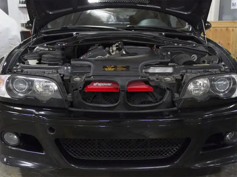 aFe 54-10468-R MagnumFORCE Intakes Scoops AIS BMW 3-Series/ M3 (E46) 01-06 L6 - Matte Red