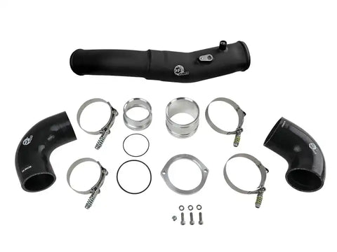 aFe 46-20398-B 2020 Toyota Supra 3.0L 3in Black Intercooler Tube - Hot