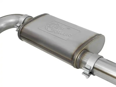 aFe 49-44061-B Rebel Series CB 3in Middle Side Exit SS Exht w/ Black Tips 15-17 Chevy Colorado / GMC Canyon