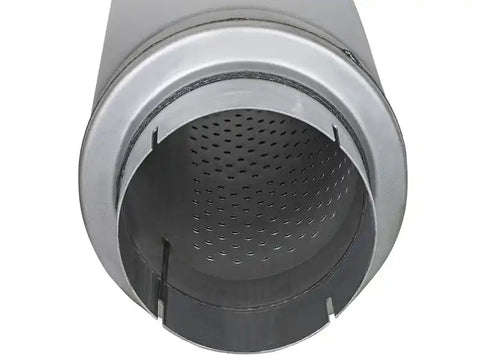 aFe 49M00023 ATLAS Aluminized Steel Muffler 5in Center/Center 24in L x 7in Diameter - Round Body