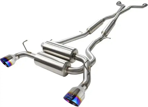aFe 49-36103-L Takeda 2-1/2in 304SS Cat-Back Exhaust Infiniti G37 08-13/Q60 14-15 V6-3.7 w/ Blue Flame Tips