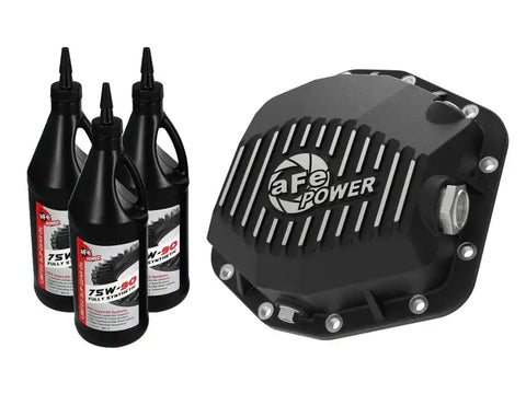 aFe 46-71171B Power Cover Diff Rear Machined w/ Gear Oil 2019 Ford Ranger (Dana M220)