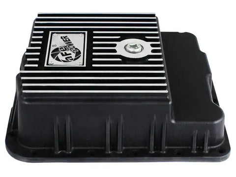 aFe 46-70242 Transmission Pan (Black w/ Machined Fins) GM Trucks 99-16 (4L60-E/4L60E/4L65E/4L70E/4L75E)