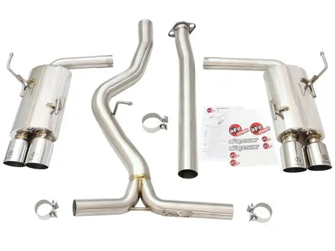 aFe 49-36801-P Takeda 3in SS Exhaust Cat-Back 15-16 Subaru WRX/STI 2.0L/2.5L Polished Tips