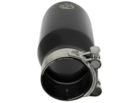 aFe 49T25354-B07 MACH Force-Xp Universal 409 SS Single-Wall Clamp-On Exhaust Tip - Black