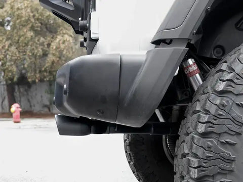 aFe 49-38073-B Rebel Series 2.5in 304 SS Cat-Back Exhaust w/ Black Tip 18-20 Jeep Wrangler (JL)