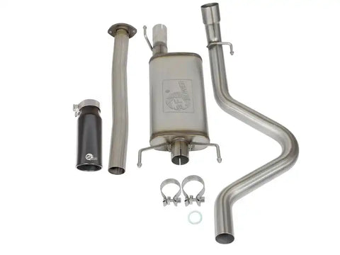 aFe 49-46031-B MACHForce XP Cat Back SS Exhausts Black Tips 05-12 Toyota Tacoma L4-2.7L
