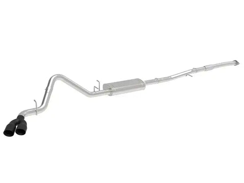 aFe 49-34109-B Vulcan Series 3in 304SS Exhaust Cat-Back w/Blk Tip 2019 GM Silverado/Sierra 1500 L4-2.7L (t)