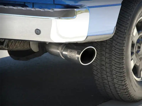 aFe 49-43041-P MACHForce XP Exhaust Cat-Back SS-409 4in Polished Tip 11-12 Ford F-150 EcoBoost V6-3.5L (tt)