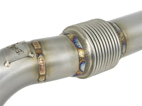 aFe 48-33016 Twisted Steel Header Up-Pipe 08-10 Ford Diesel Trucks V8-6.4L (td)