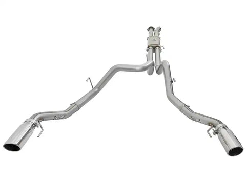 aFe 49-43045-P MACHForce XP Exhaust Cat-Back SS-409 2017 Ford F-150 Raptor V6-3.5L (tt) w/ Polished Tips