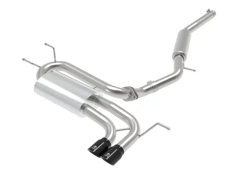 aFe 49-37005-B Takeda 2-1/2in SS-304 Cat-Back Exhausts w/ Black Tip 16-19 Mazda MX-5 Miata ND 2.0T