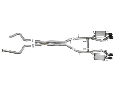 aFe 49-34078-B MACHForce XP 3in 304SS Cat Back Exhaust s/ Black Tips 16-17 Cadillac ATS-V V6-3.6L (tt)