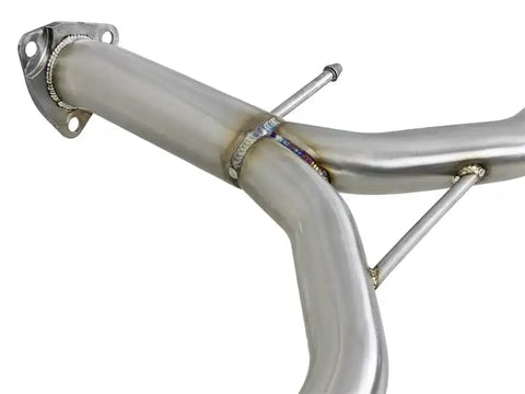aFe 49-36604-L Takeda 2.25-1.75in 304 SS Axle-Back Exh w/Blue Flame Tips 13-17 Honda Accord Sport Sedan I4-2.4L